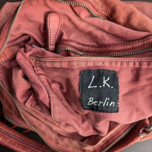 Tie dye effect leather bag - Picture 4 of 10